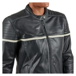 BILT Alder 2 Women's Leather Jacket -Motorcycle Tops Store bilt alder2 womens leather jacket black cream 2