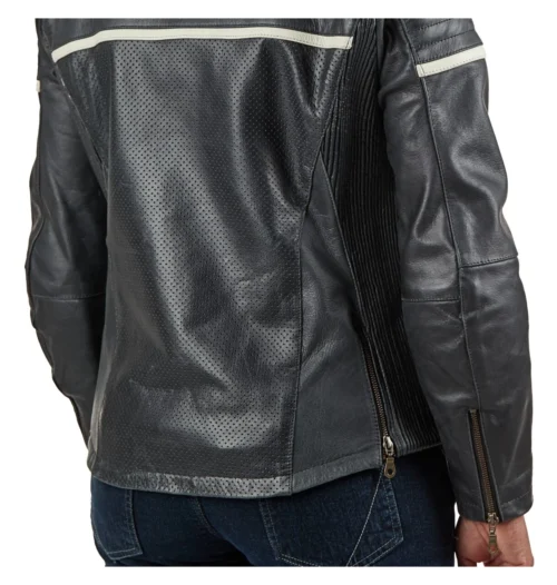 BILT Alder 2 Women's Leather Jacket 13 BILT Alder 2 Women's Leather Jacket -Motorcycle Tops Store bilt alder2 womens leather jacket black cream 4
