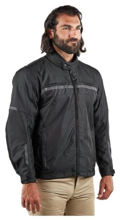BILT Blast 2 Waterproof Jacket -Motorcycle Tops Store bilt blast h2 o jacket black 4