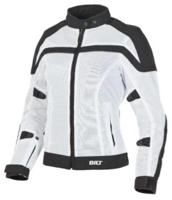 BILT Techno 2 Women's Jacket -Motorcycle Tops Store bilt techno2 womens jacket white black