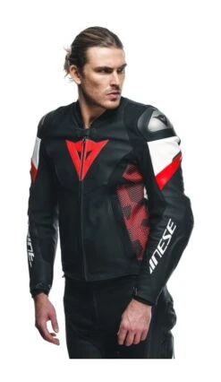 Dainese Avro 5 Leather Jacket -Motorcycle Tops Store dainese avro5 leather jacket black anthracite 2