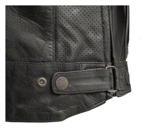 First Manufacturing BiTurbo Leather Jacket -Motorcycle Tops Store first manufacturing biturbo leather jacket black 3