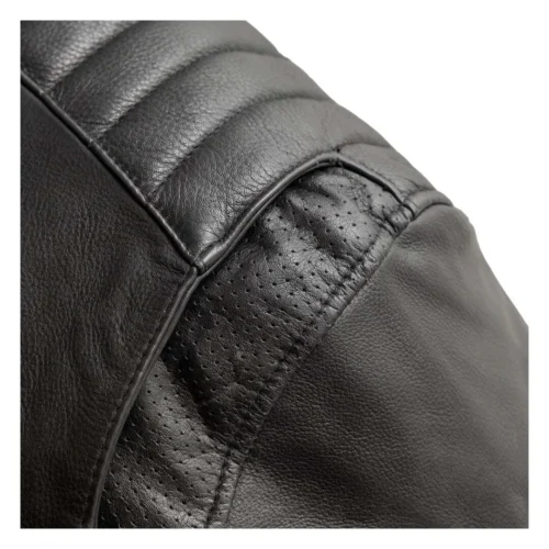 First Manufacturing BiTurbo Leather Jacket -Motorcycle Tops Store first manufacturing biturbo leather jacket black 4