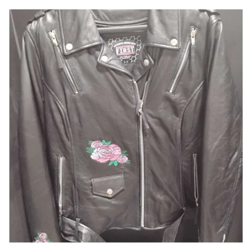 First Manufacturing Bloom Women's Jacket Black / 2XL [Blemished - Acceptable] -Motorcycle Tops Store first manufacturing bloom womens jacket black2 xl blemished acceptable black 9