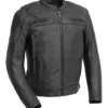 First Manufacturing Chaos Leather Jacket -Motorcycle Tops Store first manufacturing chaos leather jacket black