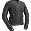First Manufacturing Cyclone Women's Jacket -Motorcycle Tops Store first manufacturing cyclone womens jacket black