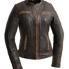 First Manufacturing Electra Women's Jacket -Motorcycle Tops Store first manufacturing electra womens jacket
