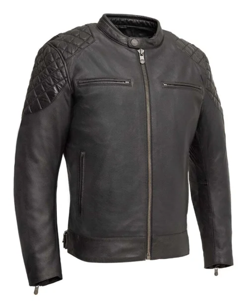 First Manufacturing Grand Prix Leather Jacket