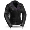 First Manufacturing Iris Women's Jacket -Motorcycle Tops Store first manufacturing iris womens jacket black