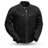 First Manufacturing Qualifier Canvas Jacket (3XL And 4XL) -Motorcycle Tops Store first manufacturing qualifier canvas jacket black