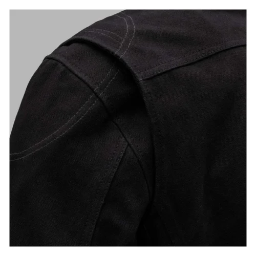 First Manufacturing Qualifier Canvas Jacket (3XL And 4XL) -Motorcycle Tops Store first manufacturing qualifier canvas jacket black 2