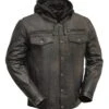 First Manufacturing Vendetta Jacket -Motorcycle Tops Store first manufacturing vendetta jacket black