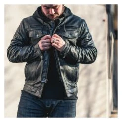 First Manufacturing Vendetta Jacket -Motorcycle Tops Store first manufacturing vendetta jacket black 3