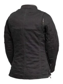 First Manufacturing Women's Outcast Twill Jacket -Motorcycle Tops Store first manufacturing womens outcast twill jacket black 1