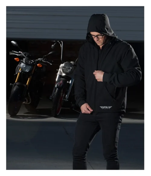 Fly Racing Street Armored Tech Hoody -Motorcycle Tops Store fly street armored tech hoodie 2