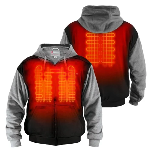 Gerbing 7V Battery Heated Hoodie Sweatshirt -Motorcycle Tops Store gerbing7 v heated hoody 3