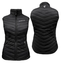 Gerbing 7V Khione 2.0 Women's Heated Puffer Vest -Motorcycle Tops Store gerbing7 v khione20 womens heated puffer vest black 2