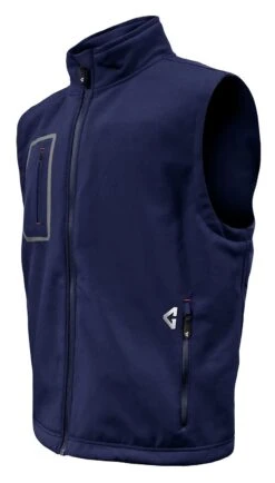 Gerbing 7V Torrid 2.0 Softshell Heated Vest -Motorcycle Tops Store gerbing7 v torrid20 softshell heated vest navy