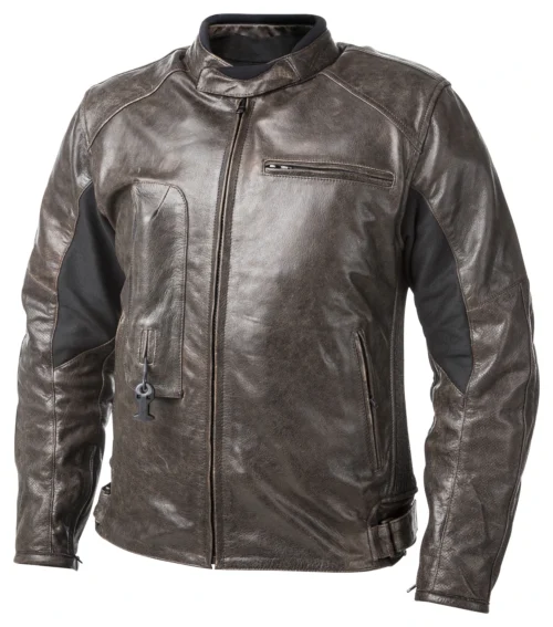 Helite Leather Airbag Jacket -Motorcycle Tops Store helite leather airbag jacket brown