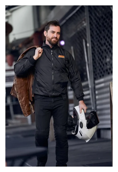 Hotwired 12v Bluetooth Heated Jacket Liner -Motorcycle Tops Store hotwired12v bluetooth heated jacket liner black 3