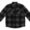 Icon Fallblock CX Flannel Jacket -Motorcycle Tops Store icon fallblock cx flannel jacket black