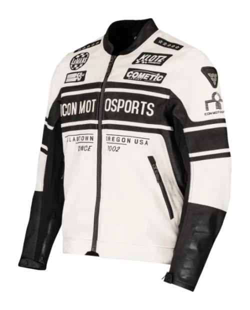 Icon Neo Daytona Jacket -Motorcycle Tops Store icon neo daytona jacket white