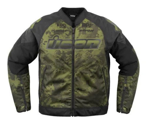 Icon Overlord 3 Magnacross Jacket -Motorcycle Tops Store icon overlord3 magnacross jacket green