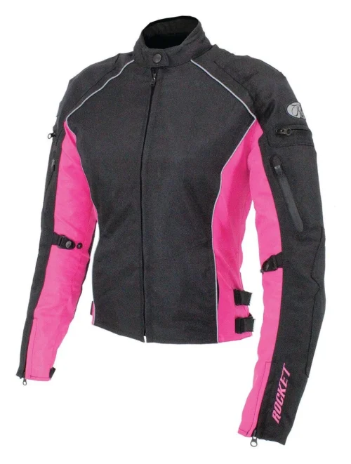 Joe Rocket Turbulent Women's Jacket -Motorcycle Tops Store joe rocket turbulent womens jacket black pink