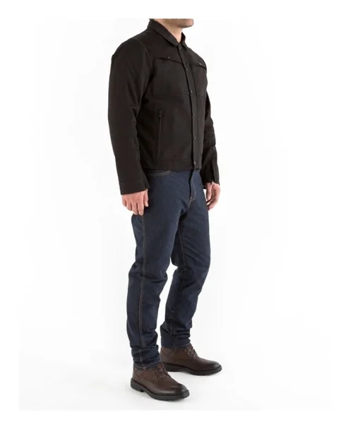 Knox Haydon Denim Jacket -Motorcycle Tops Store knox haydon denim jacket black 3