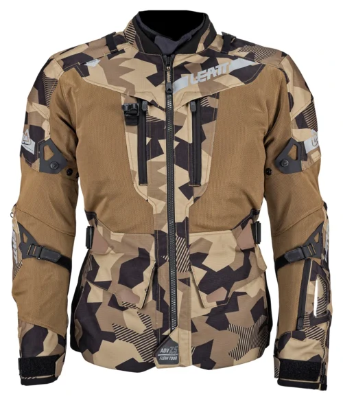 Leatt 7.5 FlowTour Jacket -Motorcycle Tops Store leatt75 flow tour jacket brown black