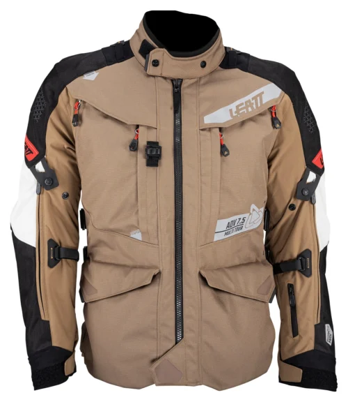 Leatt 7.5 MultiTour Jacket -Motorcycle Tops Store leatt75 multi tour jacket brown black white