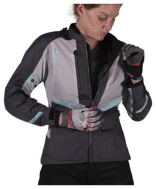 Leatt Flowtour 5.5 Women's Adventure Jacket -Motorcycle Tops Store leatt flowtour55 womens adventure jacket iron 2