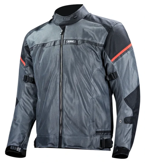 LS2 Riva Jacket -Motorcycle Tops Store ls2 riva jacket grey red