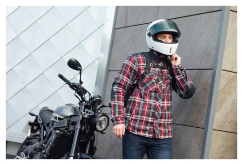 Merlin Hendrix Riding Shirt -Motorcycle Tops Store merlin hendrix riding shirt red navy 2