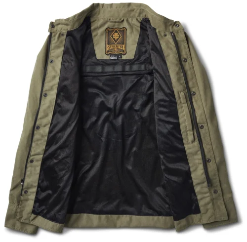 Roland Sands Cerritos CE Riding Shirt -Motorcycle Tops Store roland sands cerritos ce riding shirt sage 2 scaled