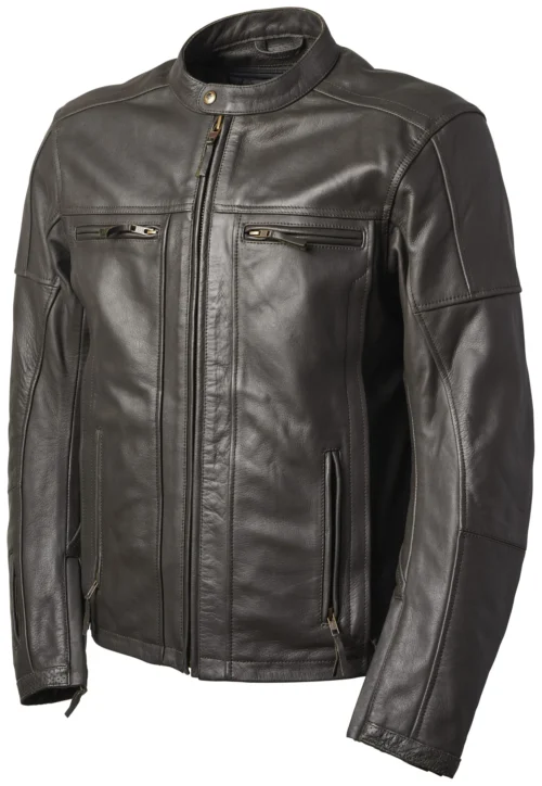 Roland Sands Seventy4 Linden CE Jacket -Motorcycle Tops Store roland sands linden74 ce leather jacket dark brown scaled