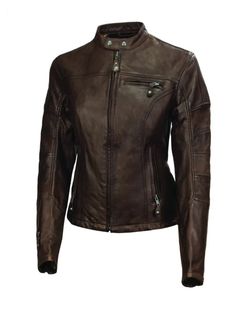 Roland Sands Maven CE Womens Leather Jacket -Motorcycle Tops Store roland sands maven ce womens leather jacket tobacco