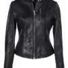 Schott 21141W Lambskin Cafe Women's Jacket -Motorcycle Tops Store schott21141 w lambskin cafe womens jacket