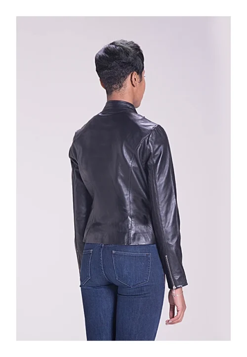 Schott 21141W Lambskin Cafe Women's Jacket -Motorcycle Tops Store schott21141 w lambskin cafe womens jacket 6