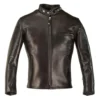 Schott 641 Horsehide Cafe Racer Jacket -Motorcycle Tops Store schott641 horsehide cafe racer jacket black