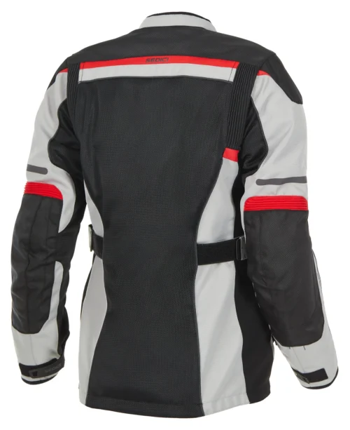 Sedici Federico 2 Mesh Women's Jacket -Motorcycle Tops Store sedici federico2 mesh womens jacket silver black red 1