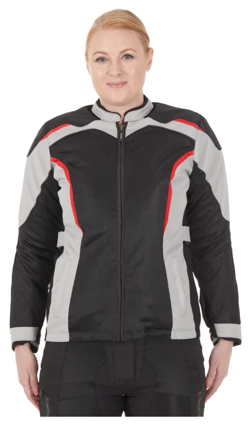 Sedici Federico 2 Mesh Women's Jacket -Motorcycle Tops Store sedici federico2 mesh womens jacket silver black red 2