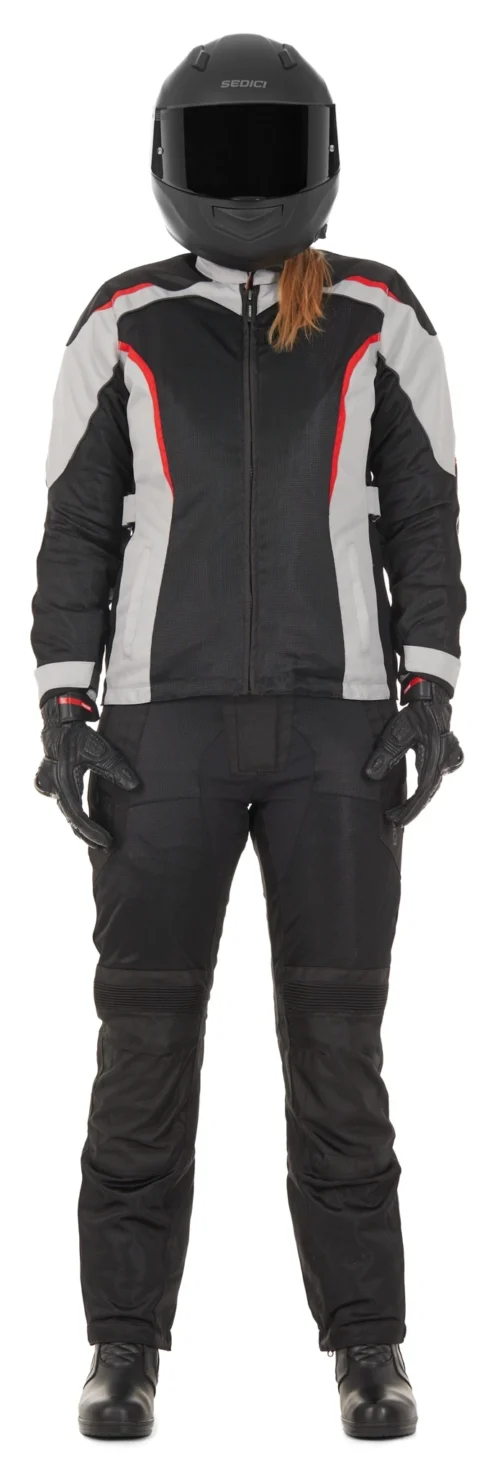 Sedici Federico 2 Mesh Women's Jacket -Motorcycle Tops Store sedici federico2 mesh womens jacket silver black red 3