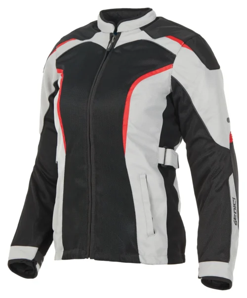 Sedici Federico 2 Mesh Women's Jacket -Motorcycle Tops Store sedici federico2 mesh womens jacket silver black red