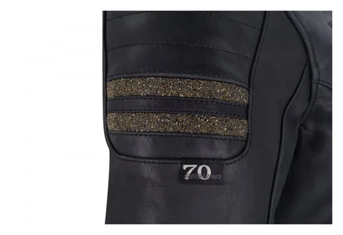 Segura Stripe Crystal Women's Jacket (2XL) -Motorcycle Tops Store segura stripe crystal womens jacket black 2