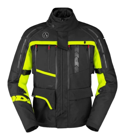 Spidi 4 Season V3 Jacket -Motorcycle Tops Store spidi4 season v3 jacket black yellow fluo