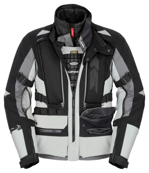 Spidi Allroad H2Out Jacket -Motorcycle Tops Store spidi allroad h2 out jacket black grey