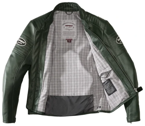 Spidi Clubber Jacket -Motorcycle Tops Store spidi clubber black dark green 1 scaled