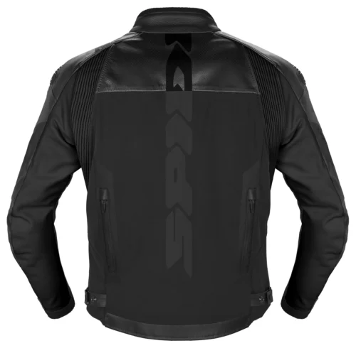Spidi DP Progressive Hybrid Leather Jacket -Motorcycle Tops Store spidi dp progressive hybr black fluorescente yellow black 1