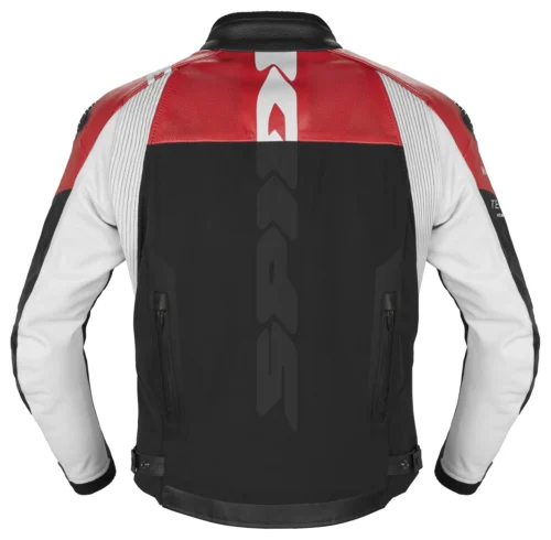 Spidi DP Progressive Hybrid Leather Jacket -Motorcycle Tops Store spidi dp progressive hybr black fluorescente yellow red 1